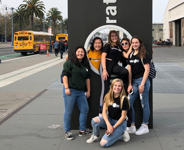 Students at the Exploratorium